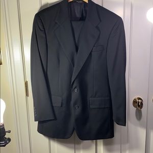 Jos A Bank navy wool suit set